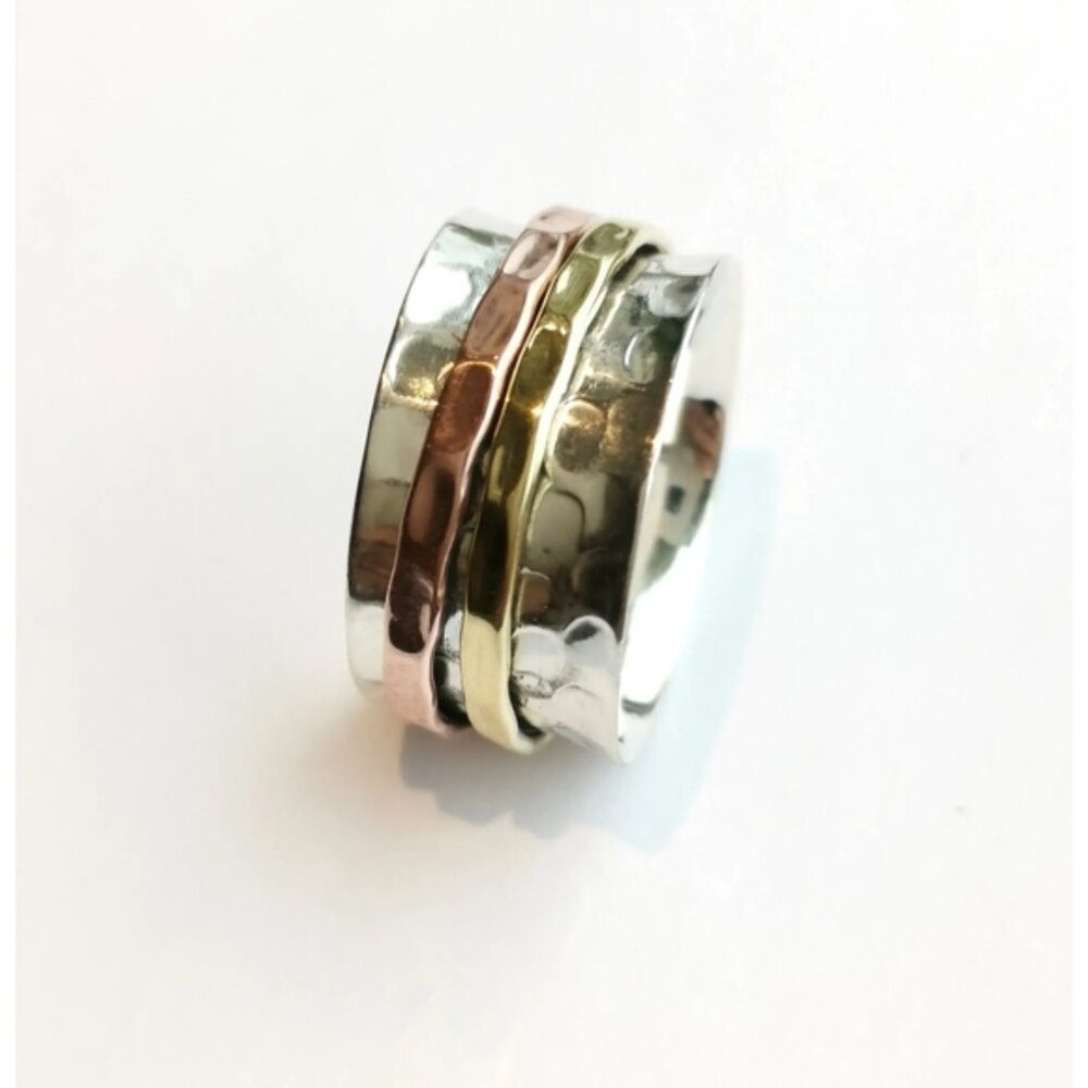 New Sterling Silver spinning ring